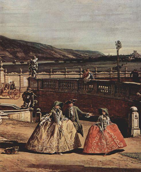 Bernardo Bellotto Das kaiserliche Lustschlob Schlobhof, Ehrenhofseite